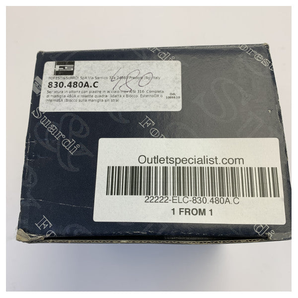 Set di maniglie per porta yacht Elan con perno e maschio - 830.480A.C 