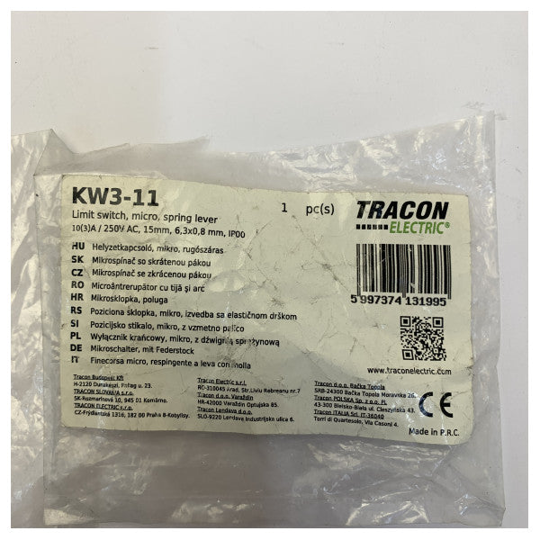 Tracon KW3-11 Microinterruptor - Interruptor de control eléctrico para sistemas marinos 