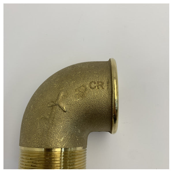 Maestrini 2 Inch Chrome Plated Brass 90 Degree Elbow Fitting - 7092I 
