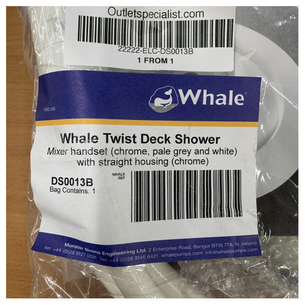 Whale Twist Marine Deck Shower & Washdown System - DS0013B