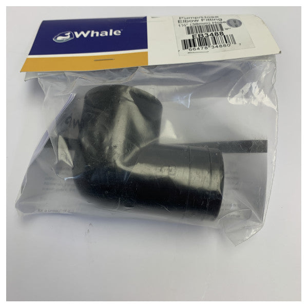 Whale EB3488 90 Degree Elbow Connector 38mm Marine Hose Pipe Fitting