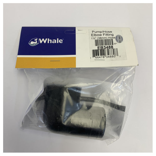 Whale EB3488 90 Degree Elbow Connector 38mm Marine Hose Pipe Fitting