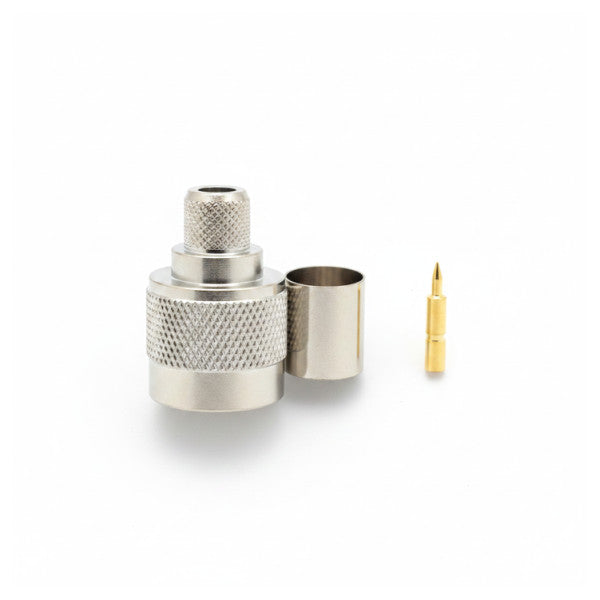 Amphenol N-hane RF-kontakt klämtyp med guldpläterad pinne - CON NM091 