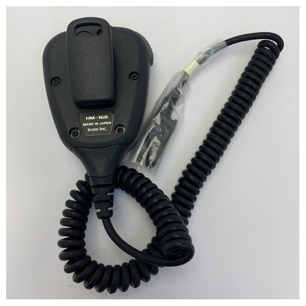 Micrófono altavoz de mano impermeable IP67 Icom HM-168 para radio VHF marina 