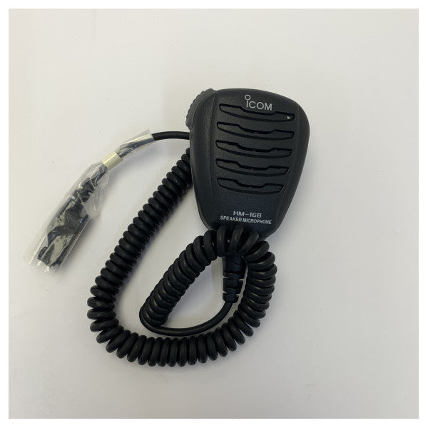 Micrófono altavoz de mano impermeable IP67 Icom HM-168 para radio VHF marina 