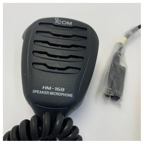 Micrófono altavoz de mano impermeable IP67 Icom HM-168 para radio VHF marina 