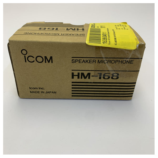 Micrófono altavoz de mano impermeable IP67 Icom HM-168 para radio VHF marina 
