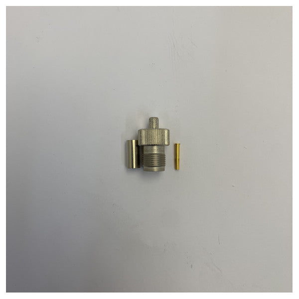 F-RG58 RF Coaxial Connector for RG58 50 Ohm Cable - Marine Grade Coax Plug 