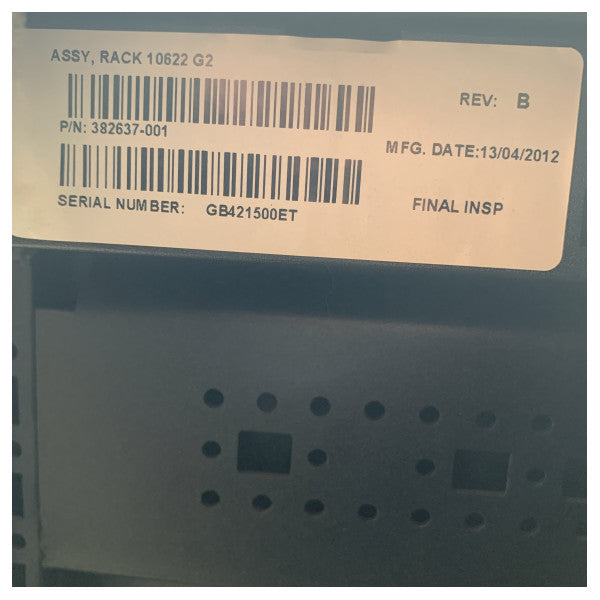 Armadio rack per server HP 10622 G2 Series con porta ventilata bloccabile 