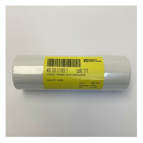 Termisk vejr-faxpapir til JAX-9A - 260 mm x 25 m rulle 