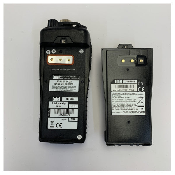Entel HT583 Radio portable marine UHF IECEx IIA à sécurité intrinsèque 