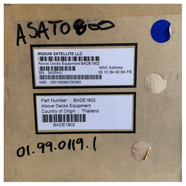 Iridium fuq il-pont unità tar-riċevitur tip BADE1802 