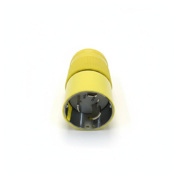 Marinco 6361CRN Marine Shore Power Connector - 50A 125V - Gul låsbar stikprop 