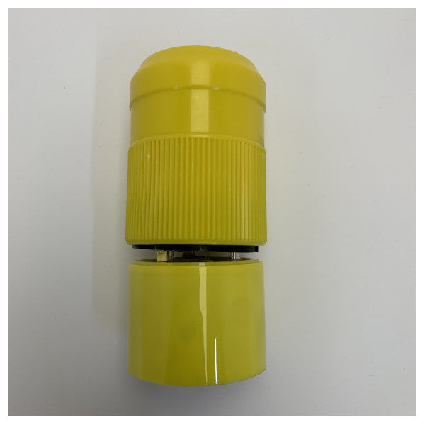 Marinco 6361CRN Marine Shore Power Connector - 50A 125V - Gul låsbar stikprop 