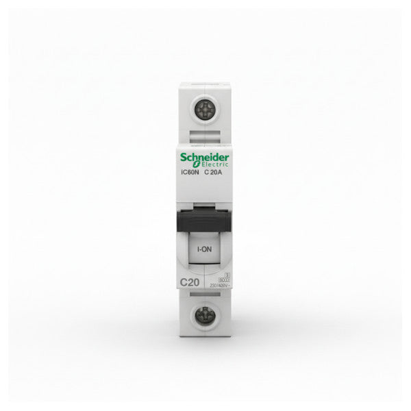 Disjuntor Schneider Electric iC60N C20A 4P 20A A9F74420 - Grau Marinho 