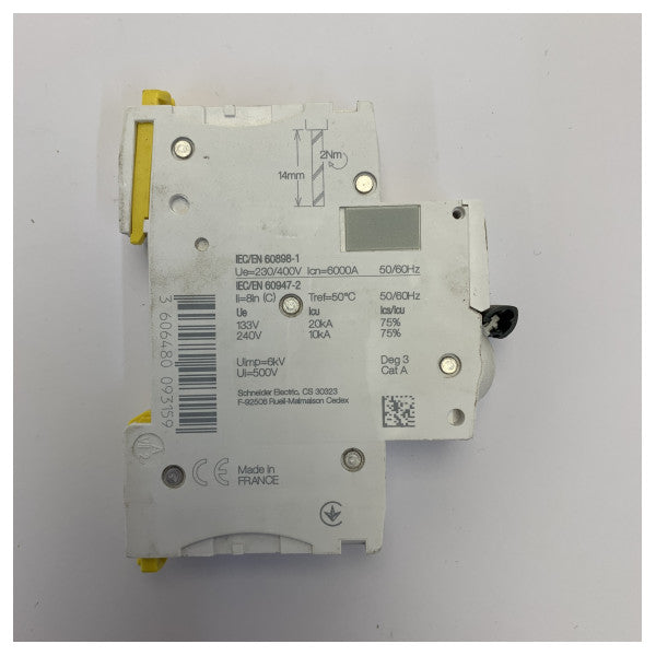 Disjuntor Schneider Electric iC60N C20A 4P 20A A9F74420 - Grau Marinho 