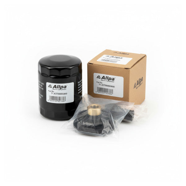 Kit de mantenimiento para motor marino Allpa 71.KIT00003800 con filtro de aceite y rodete 