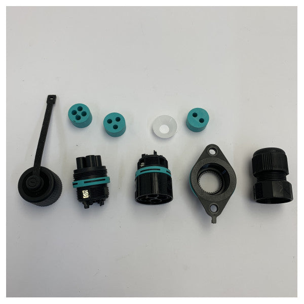 Combi North Marine Electrical Connector Kit EU14.372.04 with Teal Seals 