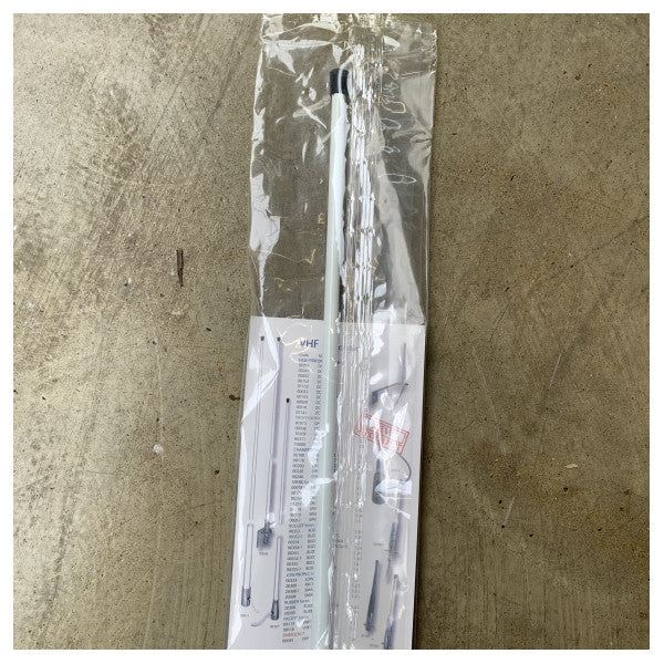 Banten white grp VHF antenne C + W with connector cap