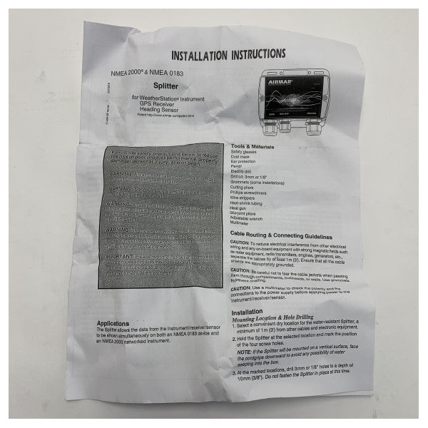 Airmar Transdüser Bölücü Kiti NMEA 0183 NMEA 2000 - 33-632-02 