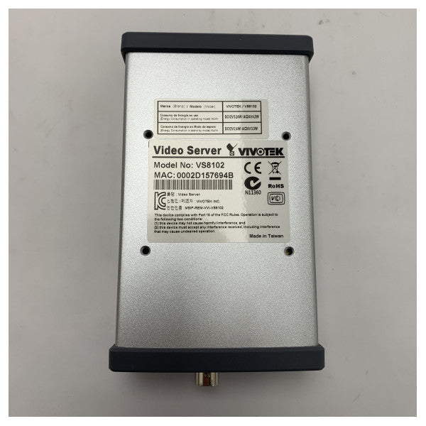 Vivotek VS8102 Codificador de Vídeo de Canal Único para Integração de Vigilância Analógica para IP 
