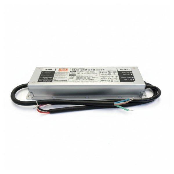 Mean Well ELG-240-24B LED-ajuri 240W 24V 10A vakiovirran sijaan vaki jännitevirtalähde 