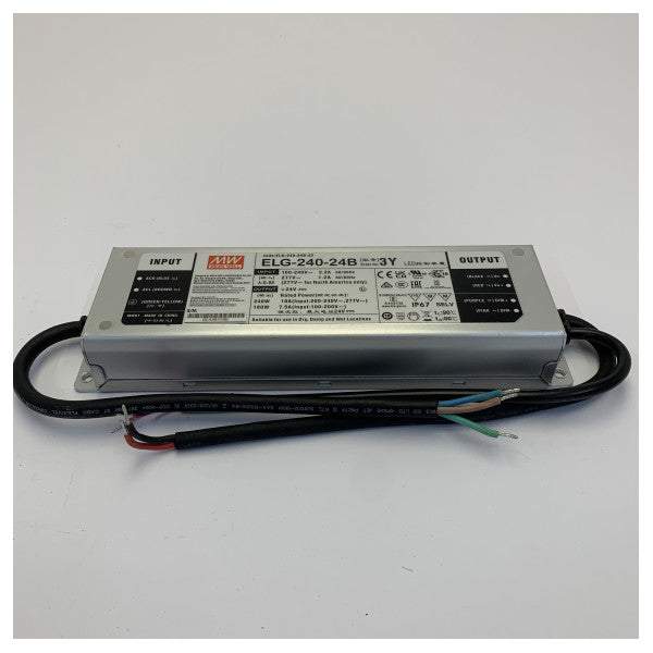 Mean Well ELG-240-24B LED-ajuri 240W 24V 10A vakiovirran sijaan vaki jännitevirtalähde 