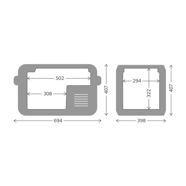 Dometic CFX5 35 bærbar kjøle- og fryseboks - 12/24V/230V 