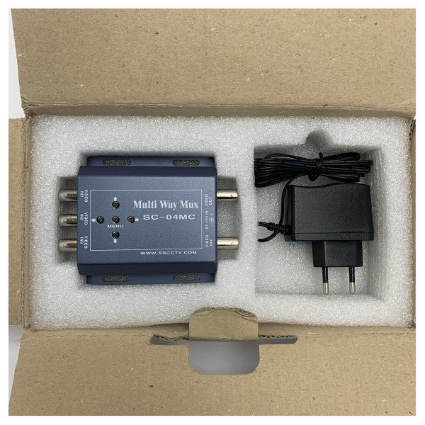 4CH Mini Quad Video Multiplexer E-Q404MC für Schiffsüberwachungssysteme