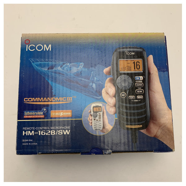 Icom Uzaktan Kumanda Mikrofonu HM-162B IPX8 Deniz İletişimi için Su Geçirmez