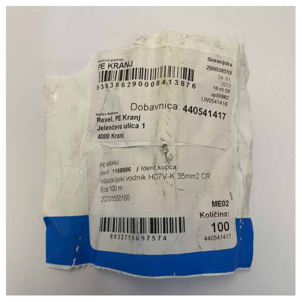 Rexel H07V-K 35mm² Single-Core Flexible Cable 