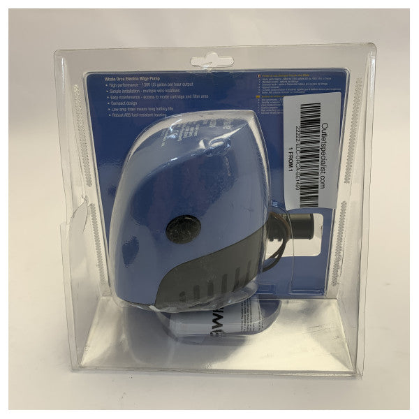 Whale Orca BE1450 elektrisk länspump - marin dränkbar pump 