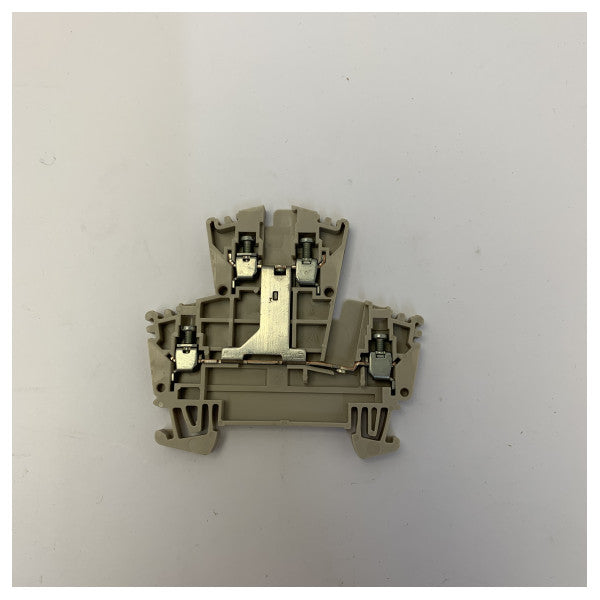 WDK 2.5V Bloque de terminales pasante 4x2,5 mm2 Conector eléctrico para carril DIN 