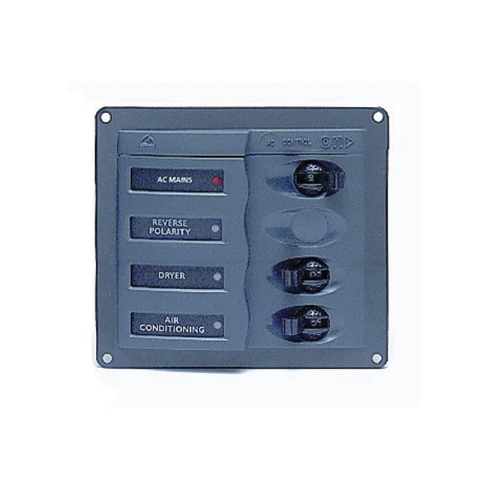 BEP Circuits Breaker Panel AC 110V 2x Single Pole 2x15a 1x Doble polo 1x30a