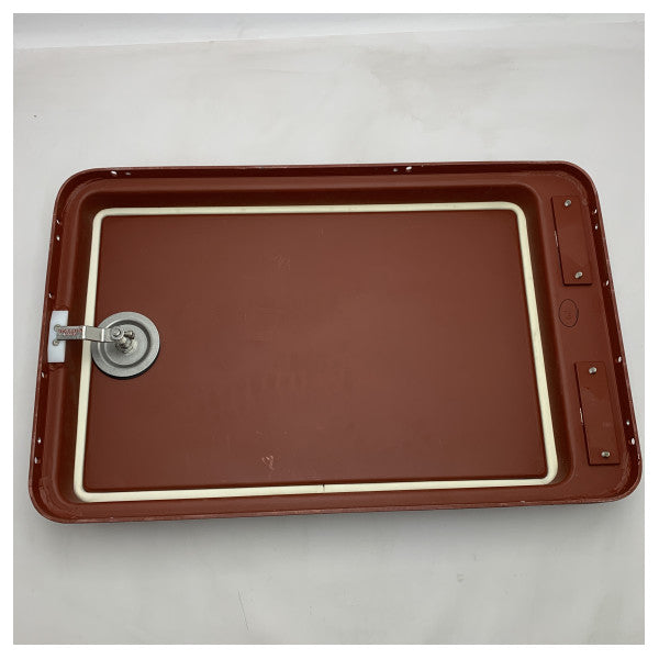 Люк морського люка зі сталі CRN червоний 540x440мм Водонепроникний легкий корозійний-01A02A/MV