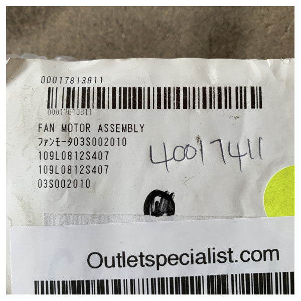 Радарний вентилятор Furuno X-Band Motor 12V DC 0.26A Sanyo Denki San Ace 80L Вентилятор охолодження Sanyo Denki San Ace 80L