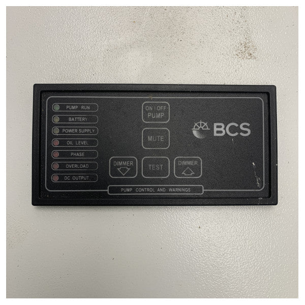 BCS 28753 έλεγχος αντλίας και οθόνη ελέγχου προειδοποιήσεων 380V