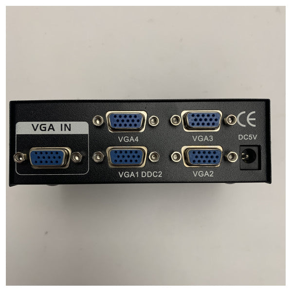 VGA ビデオスプリッター 1 入力 4 出力高解像度 1600 x 1280 ディスプレイ スプリッター