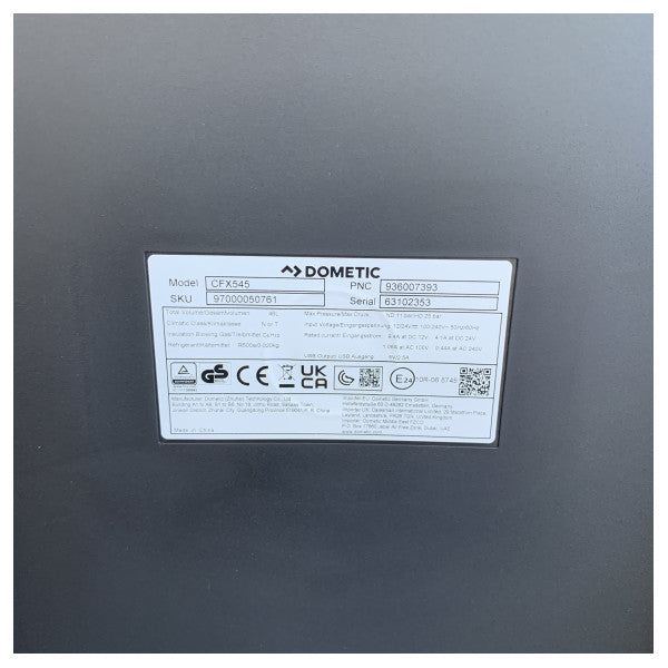 Dometic CFX5 45 Compressor Cooling Box 45L 12/24/230V - 97000050761