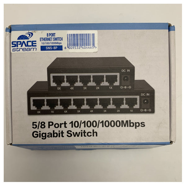 Güvenilir Ağ İletişimi için Space Stream 8-Port Gigabit Ethernet Switch 10/100/1000 Mbps