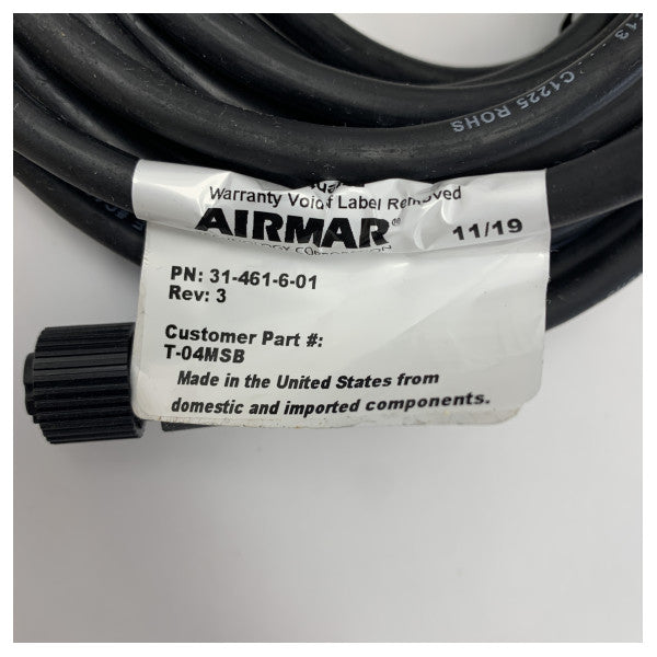 Furuno Deniz Sıcaklık Sensörü T-04MSB, Dayanıklı Bronz Muhafaza ve 6-Pin Konnektör ile