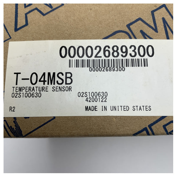 Furuno Deniz Sıcaklık Sensörü T-04MSB, Dayanıklı Bronz Muhafaza ve 6-Pin Konnektör ile