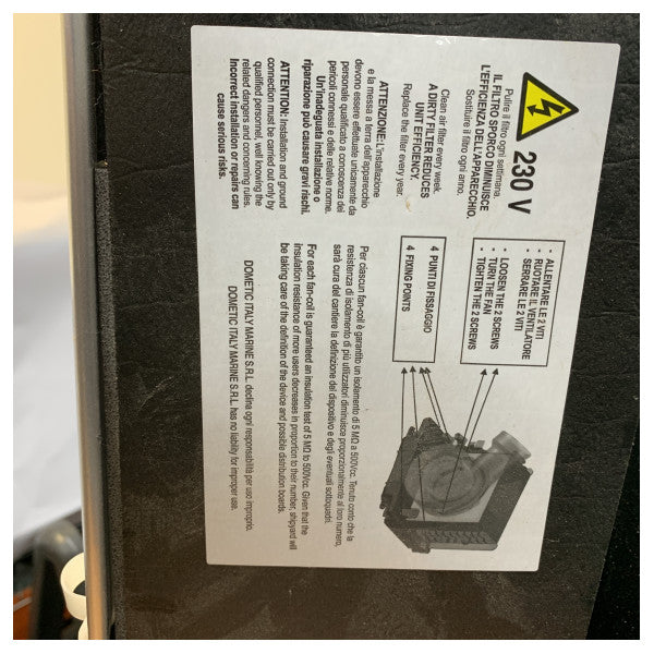 Dometic AP5 S7 Marine Air Handler Air Conditioning-enhed - AP 5 S7 10V 