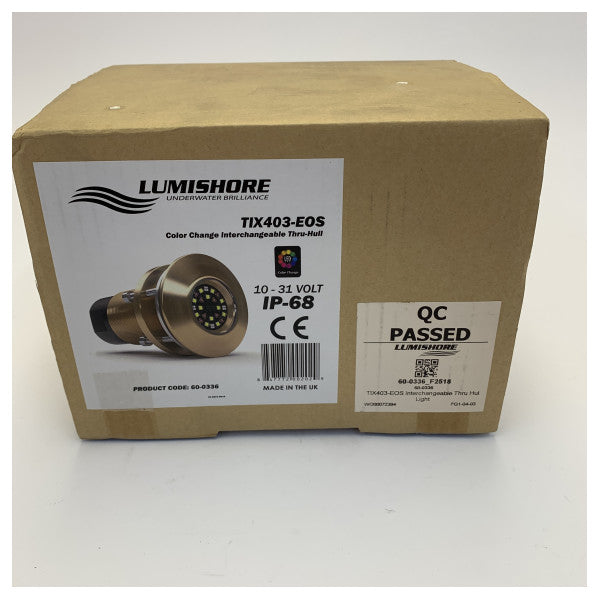 Lumishore TIX403-EOS LED Underwater Light 12/24V Brass 