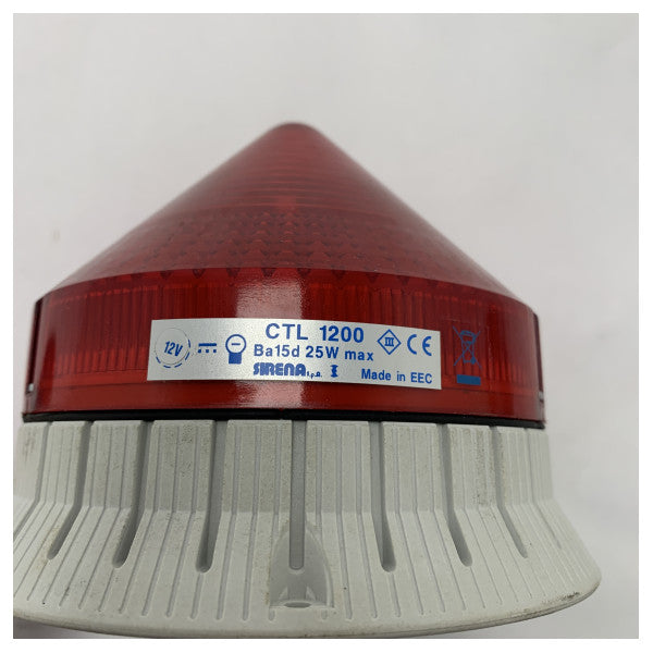 Sinalizador Sirena 12V CTL 1200 LED A RED