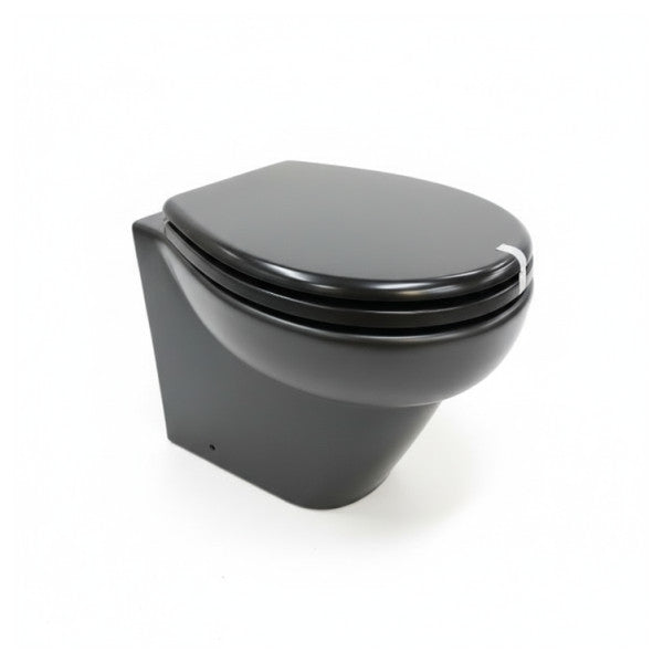 Planus Stilo Plus 24V Marine Toilet Matt Black 