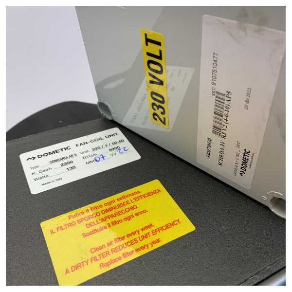 Dometic Condaria AP5 HVAC Luftaufbereitungsgerät-Komponente 230V 50-60Hz - 9200 BTU 