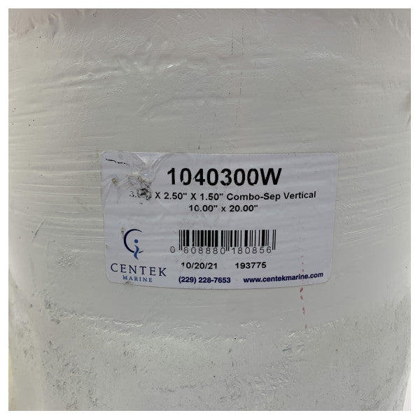 Centek Combo-Sep 1040300 brodski ispušni prigušivač / separator 3.00 x 2.50 x 1.50 inča 
