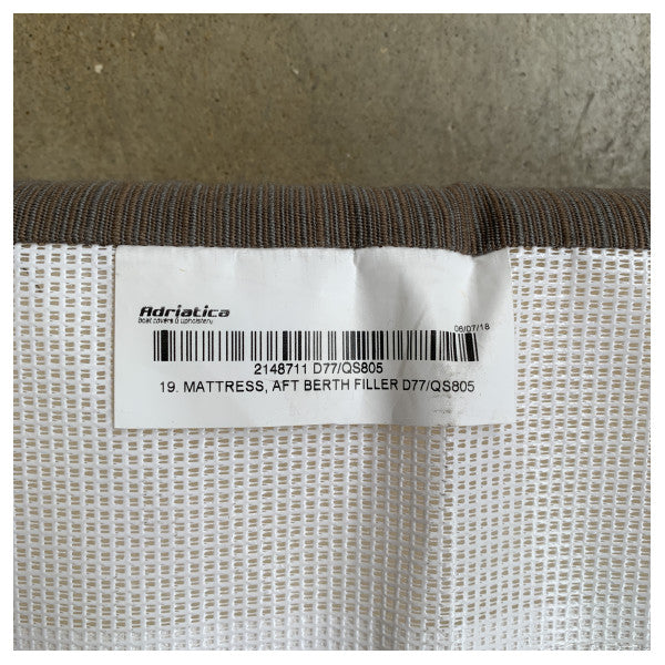 Quicksilver 805 and Uttern D77 aft berth mattress filler cushion - 2148711
