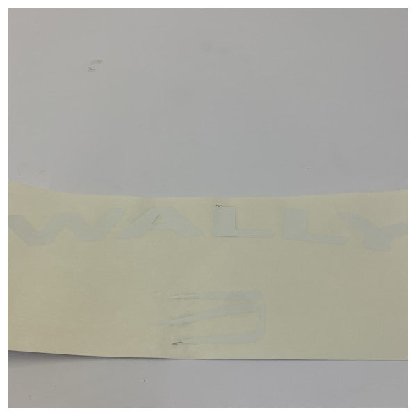 الملصق اللاصق الأصلي Wally White Logo للقوائم العمودية - 469900 